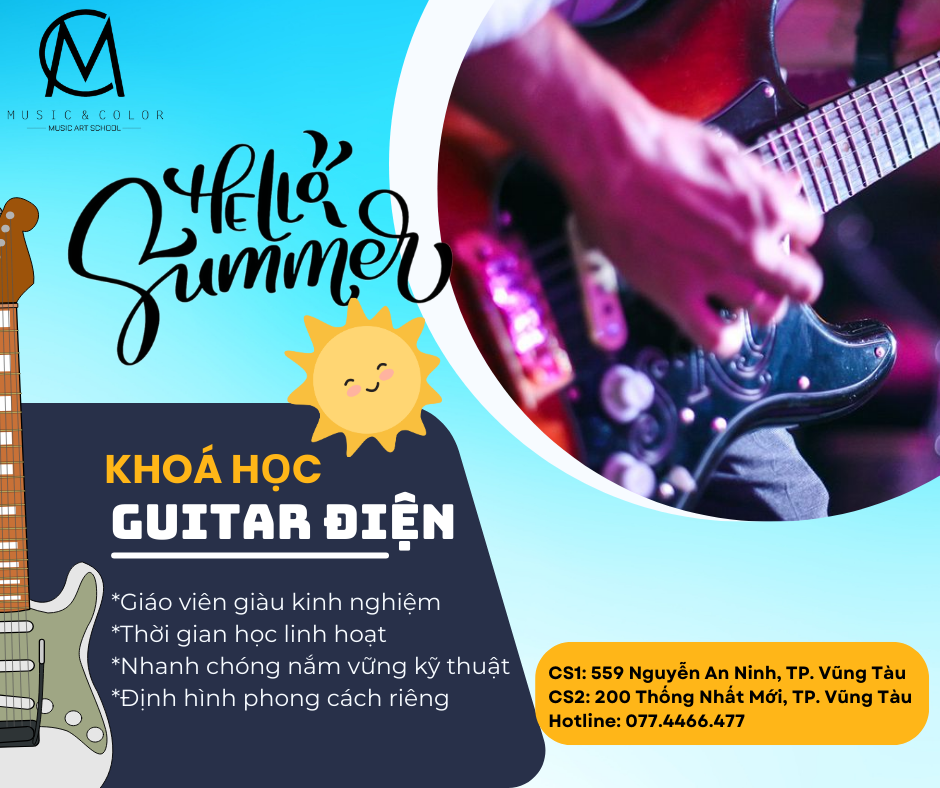 Khoá học guitar điện tại Vũng Tàu