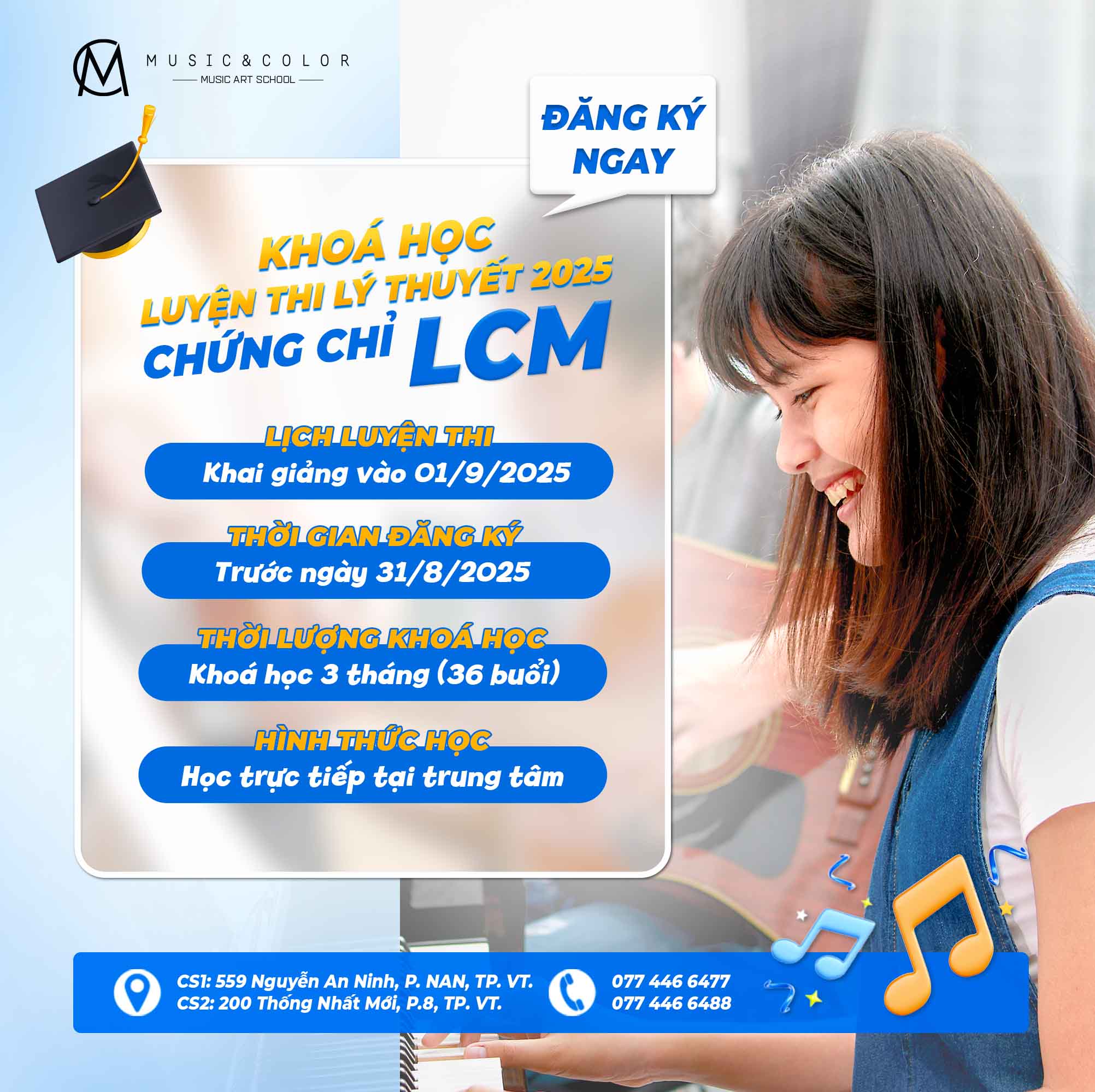 Khóa luyện thi chứng chỉ âm nhạc quốc tế LCM (London College of Music).