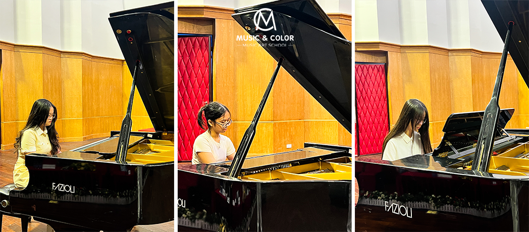 Học viên Music & Color biểu diễn tại kì thi Nhạc Viện TP.HCM